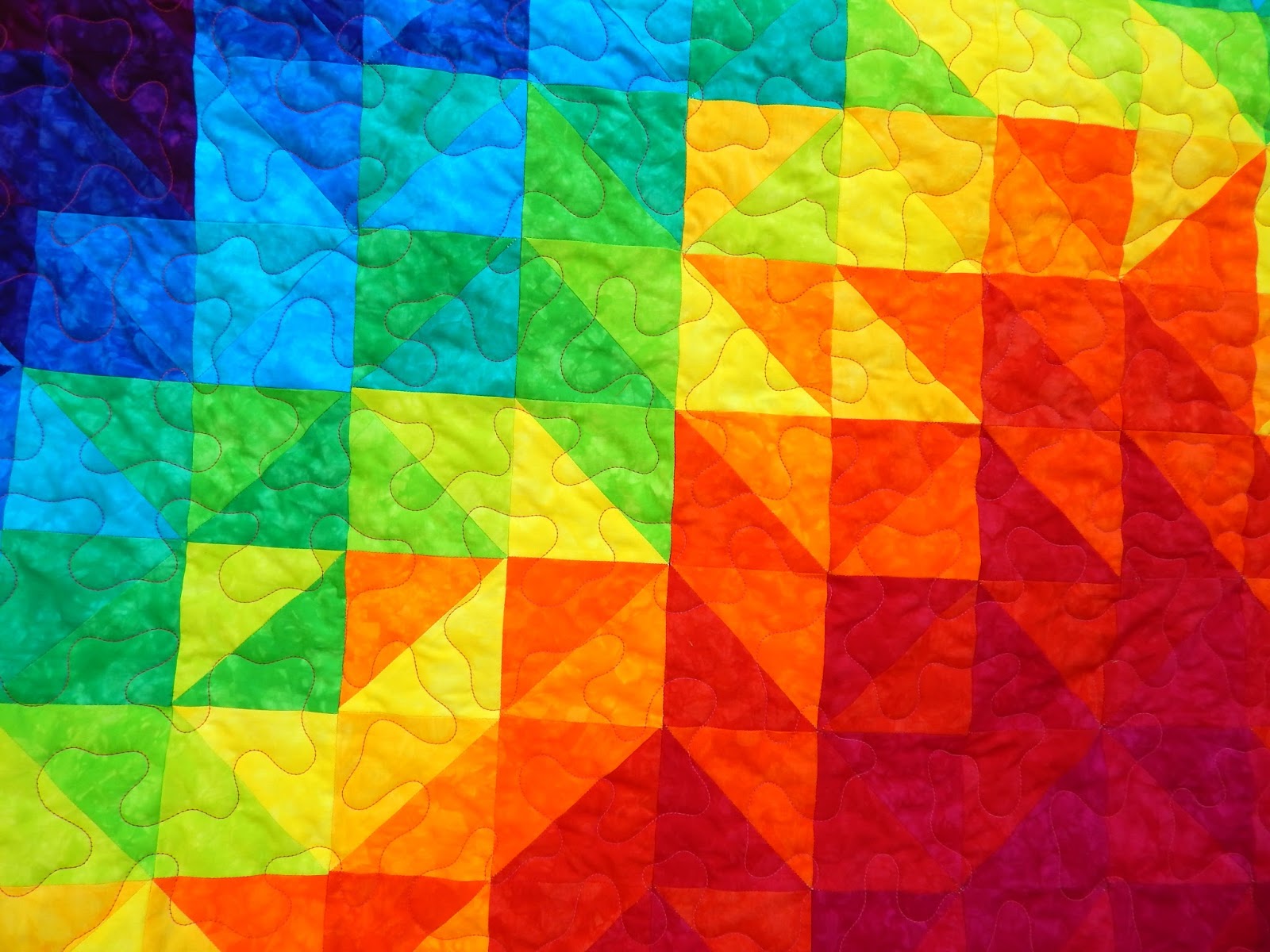 The Fleming's Nine Alternate Ending Rainbow Quilt