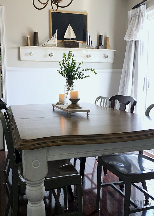 She's Crafty: Farmhouse Table Centerpiece that's easy and inexpensive