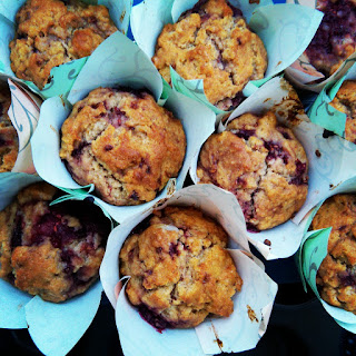 Muffinki z malinami Muffiny