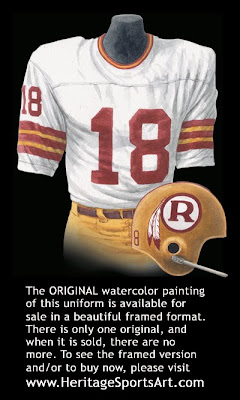 Washington Redskins 1970 uniform