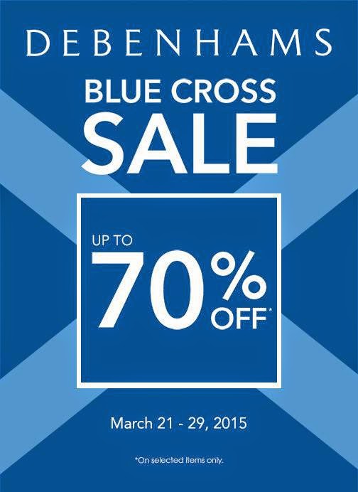 It's Debenhams Blue Cross SALE from March 21 - 29, 2015. Enjoy up to ...