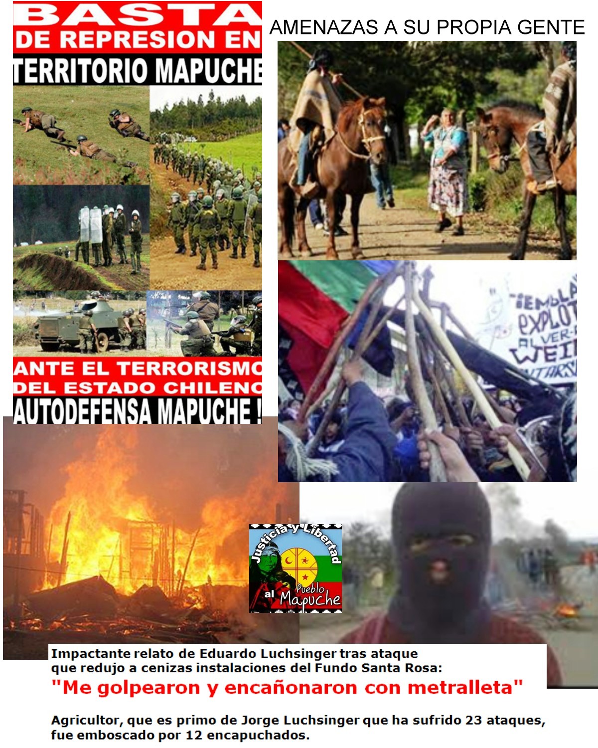 CHILE 100 AÑOS P.C. Rebelión Mapuche 2000 2012