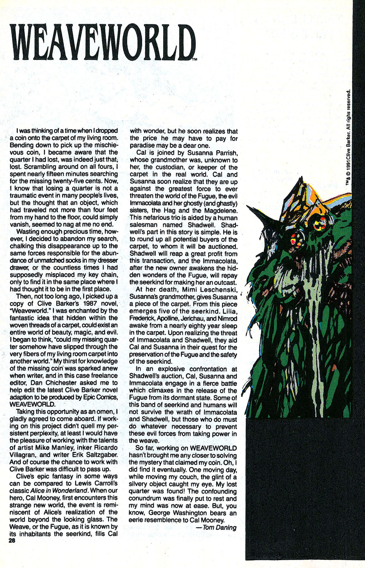 Read online Marvel Age comic -  Issue #105 - 29