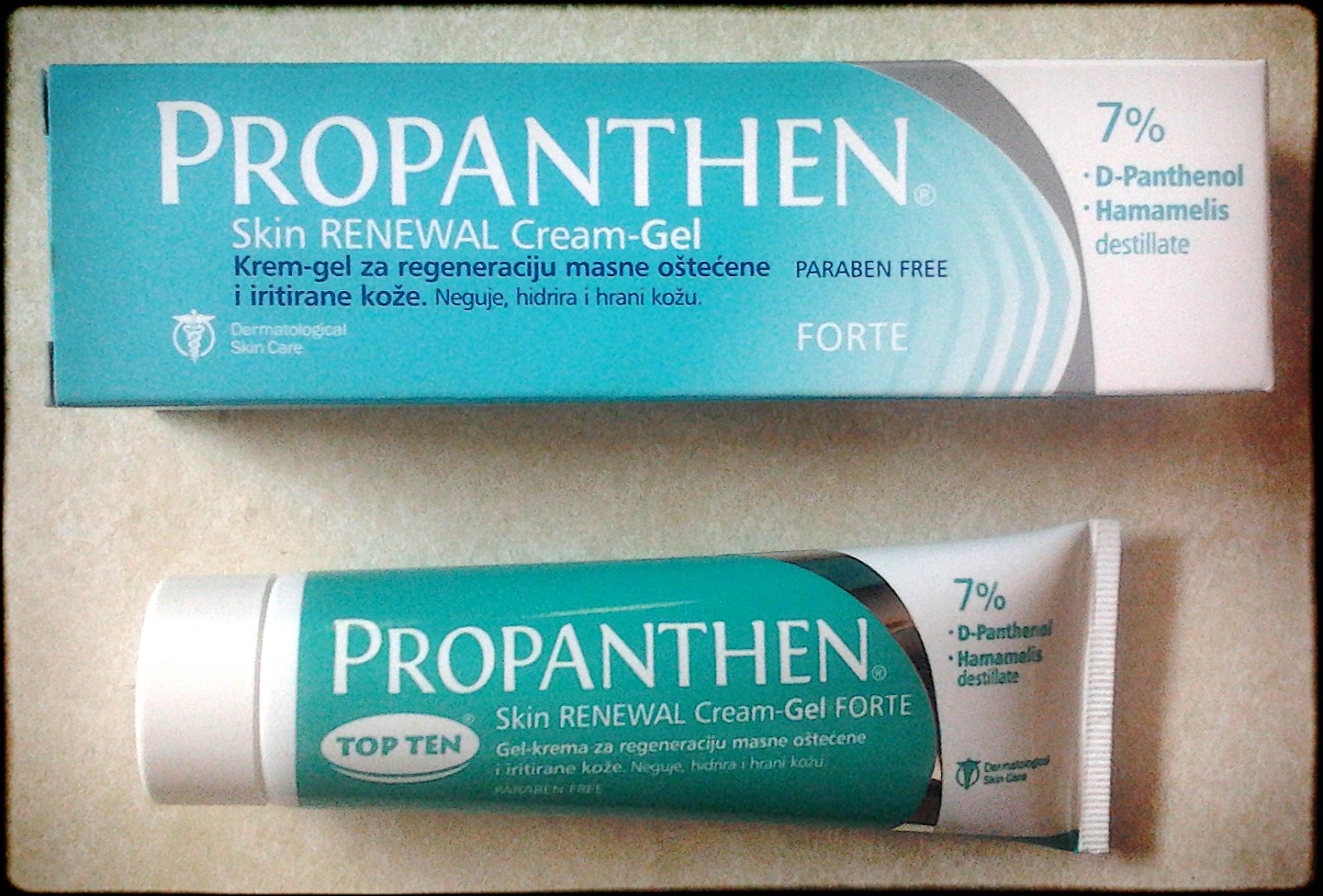Petraana Top Ten Propanthen Skin Renewal Cream Gel 75ml