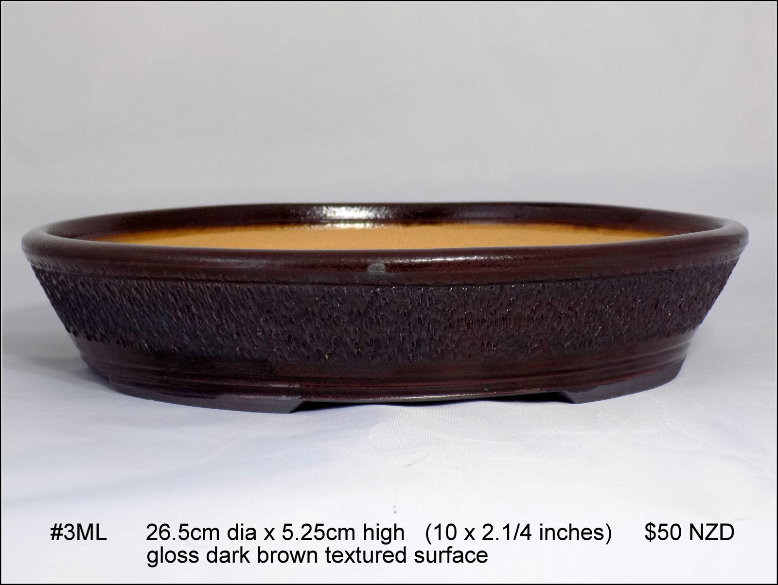 Fionna's Bonsai Pots, Kiwi Made, In New Zealand Mediums (Larger)