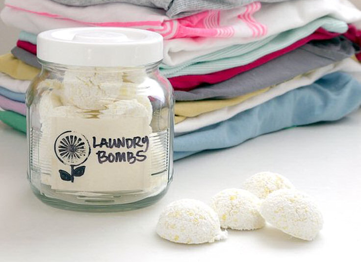 Natural homemade all in one laundry bomb