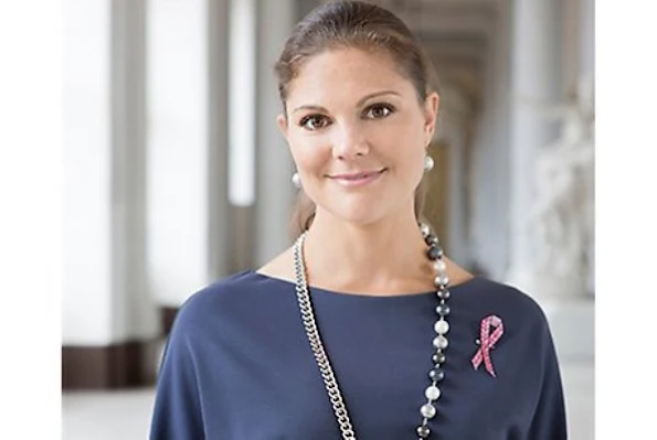 Crown Princess is strongly committed to Swedish cancer research, and will be the official patron of the Swedish Cancer Society's 2012 Pink Ribbon campaign