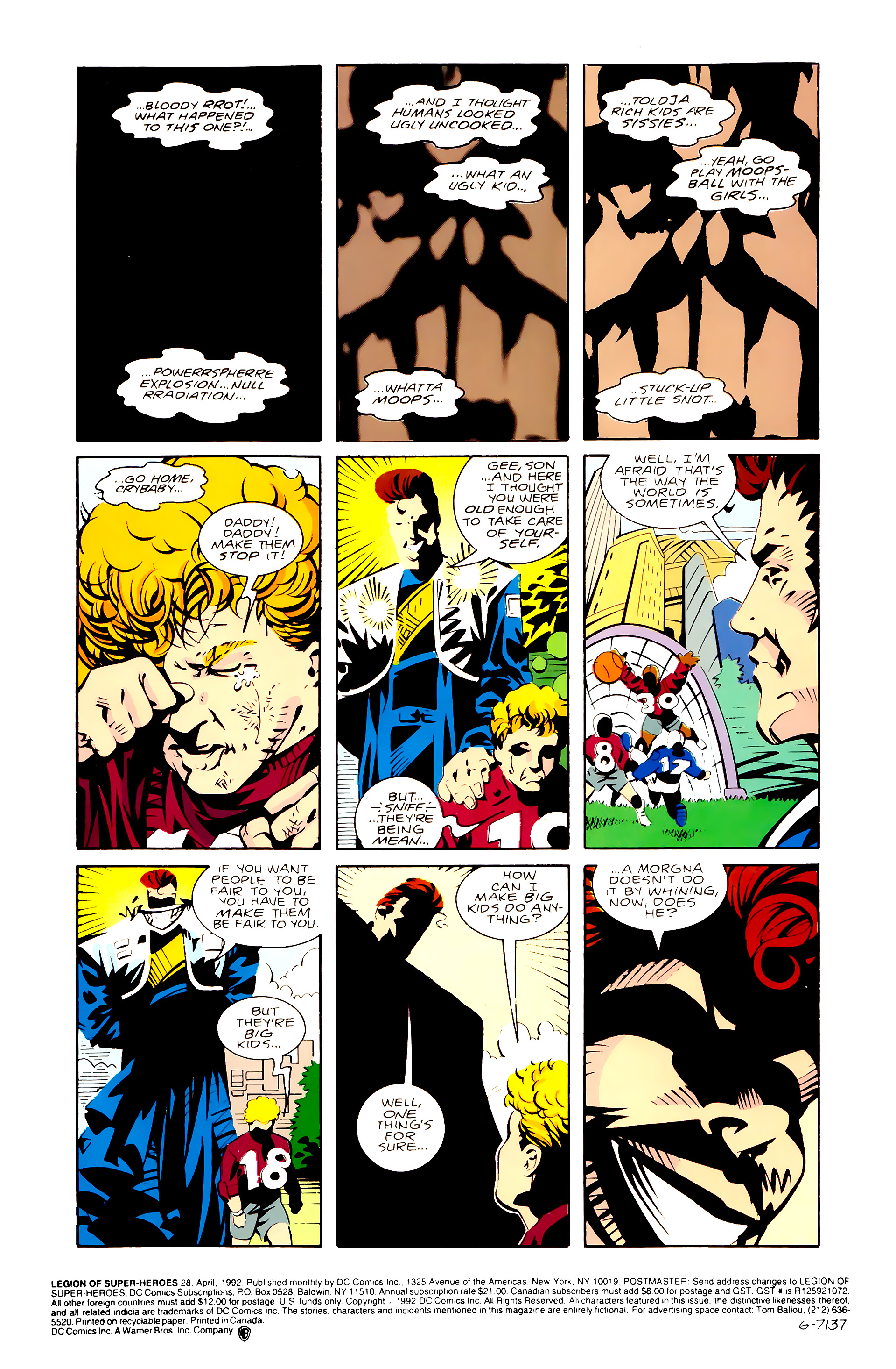 Legion of Super-Heroes (1989) 28 Page 1