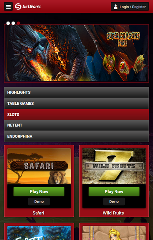 Betsonic Casino Games Betsonic Casino Games Screen