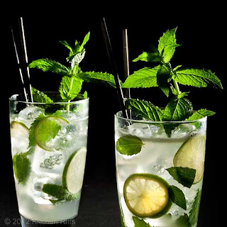 Mojito Cocktail with mint garnish