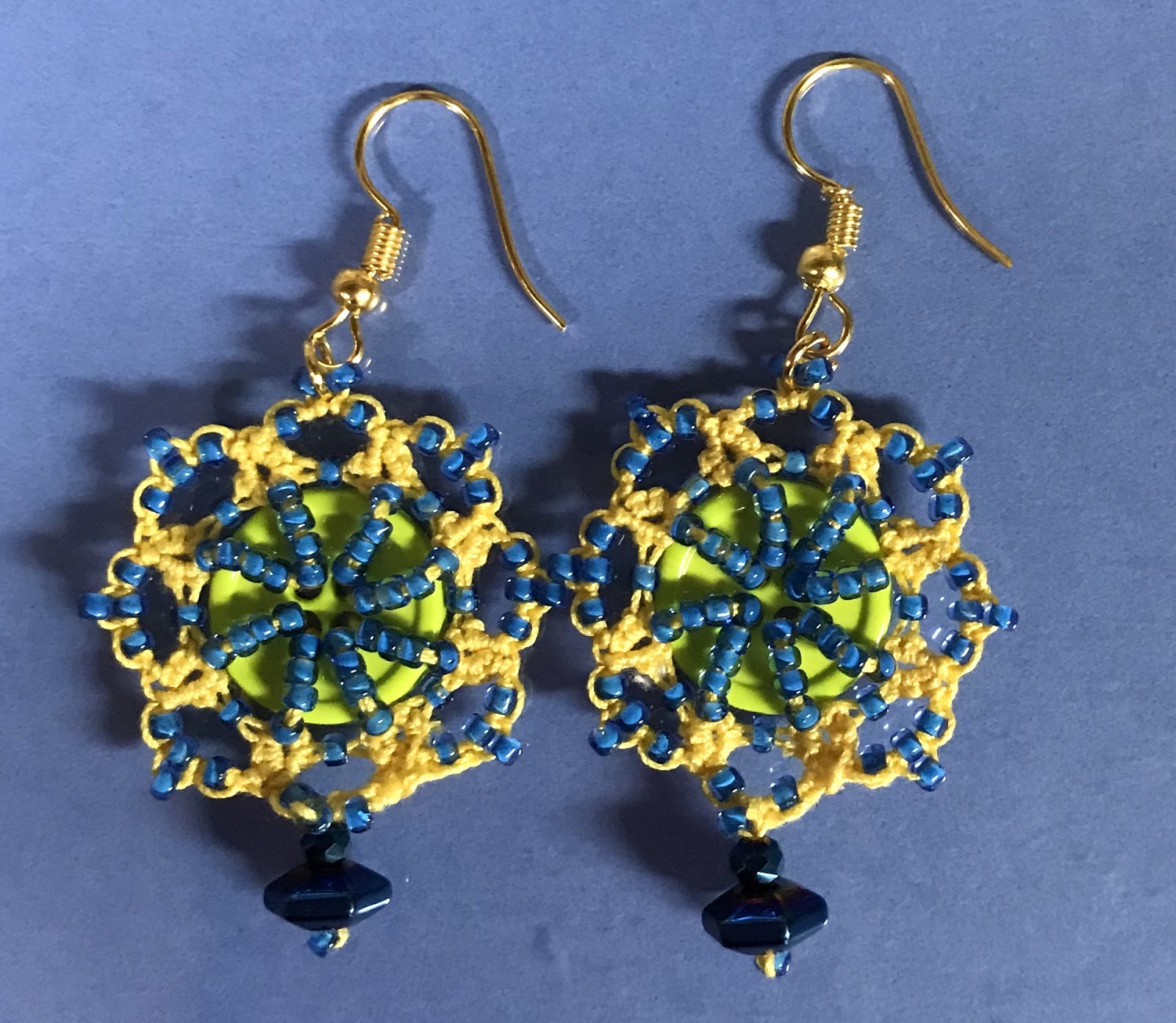 Tatting and not a lot else! Kay's earrings