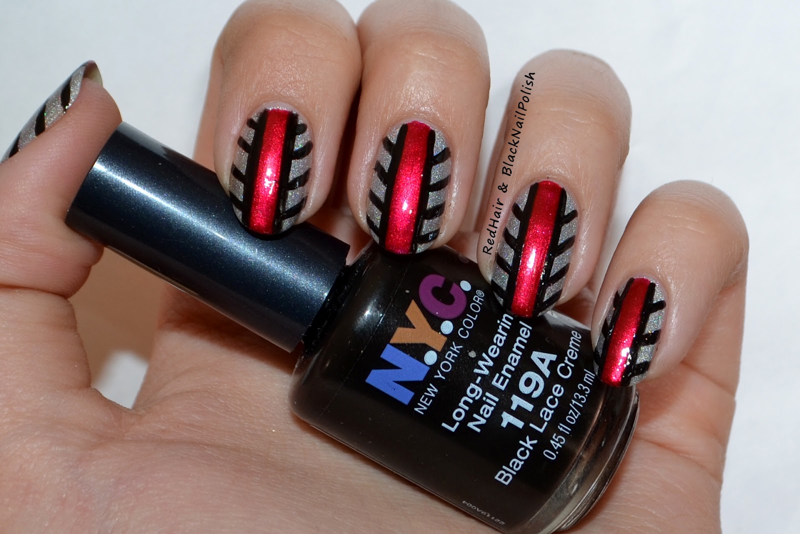 Cool Red and Black Nail Designs