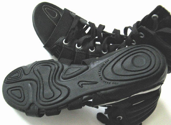 NIKE BLACK LEATHER GLADIATOR SANDALS WOMENS SIZE 8