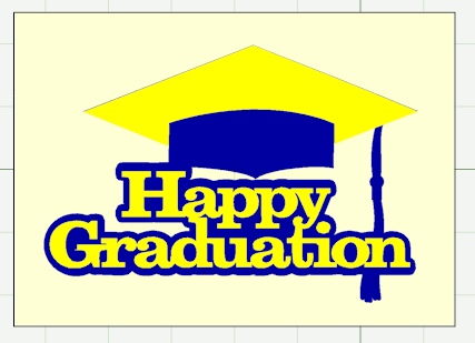 Capadia Designs: Happy Graduation - a simple card design