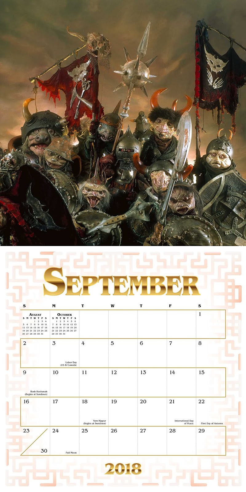 Muppet Stuff Labyrinth 2018 Wall Calendar!