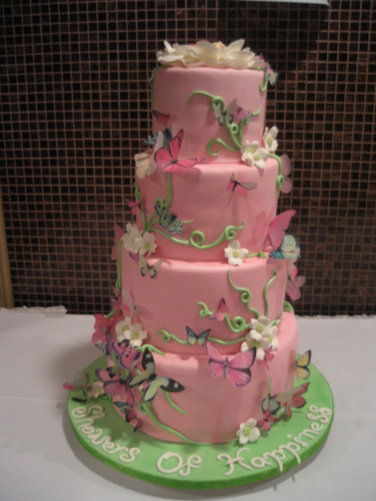 The Sweet Escape Blog Quot Butterfly Quot Baby Shower Cake