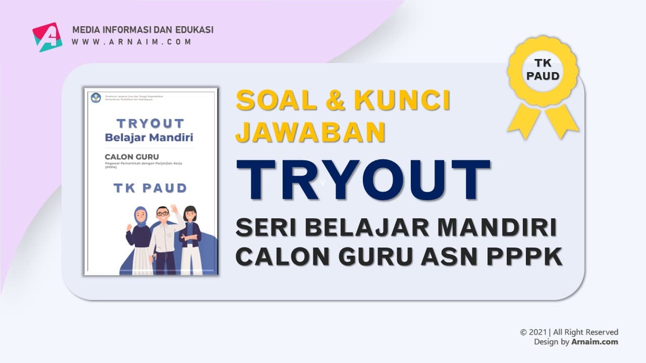 Soal Dan Kunci Jawaban Tryout Seri Belajar Mandiri Tk Paud Arnaim Com