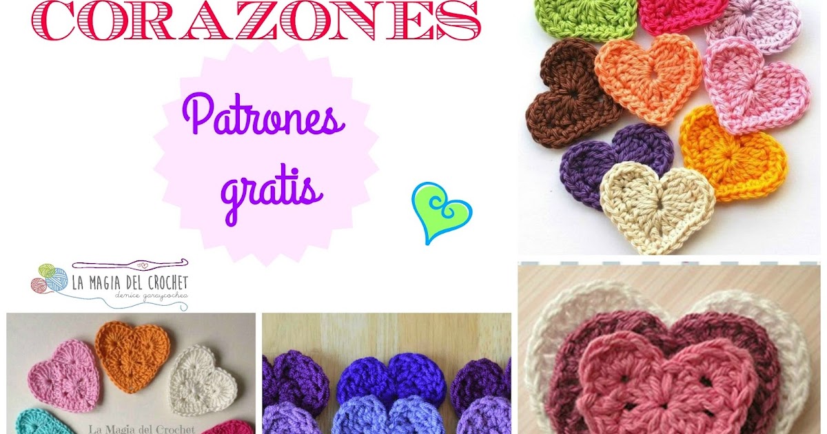 La Magia del Crochet: CORAZONES PARA SAN VALENTIN