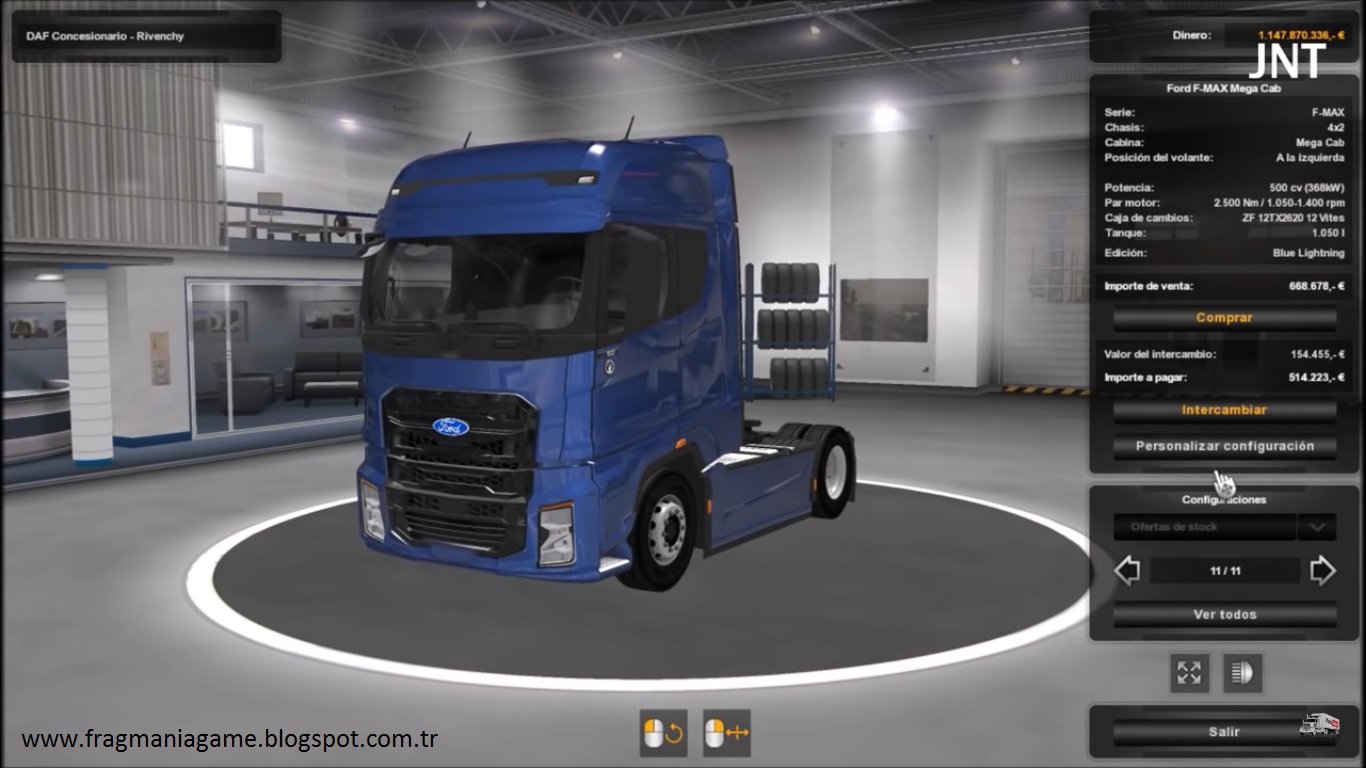 ETS 2 Ford FMax 500 Çekici Modu 1.34 Fragmania Game