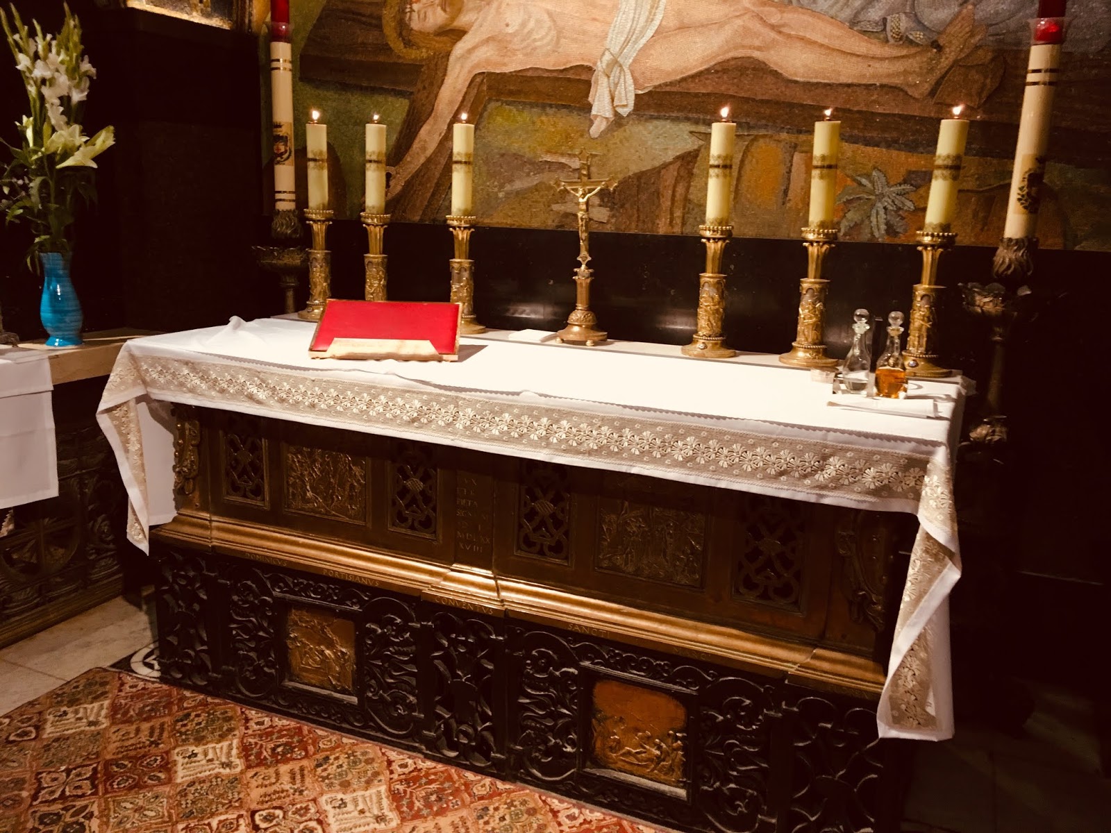 Latin Rite Altar on Mount Calvary (Church of the Holy Sepulchre