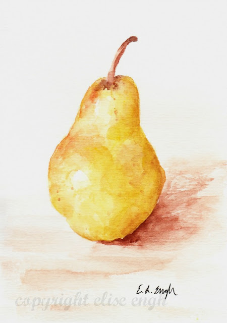 watercolor pear