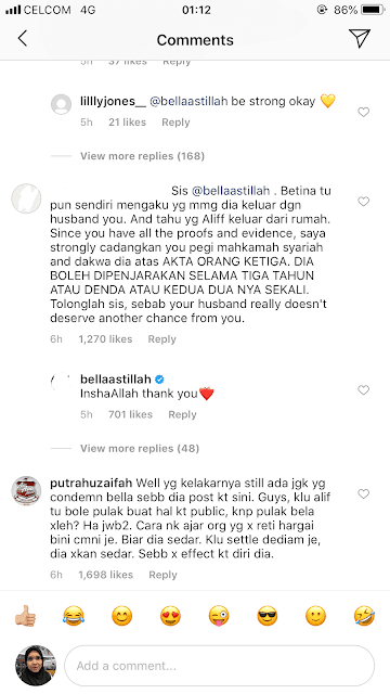 Bella Astillah Dedahkan Aliff Aziz Kantoi Curang Buat Kali Kedua Bella Astillah Dedahkan Aliff Aziz Kantoi ada orang ketiga