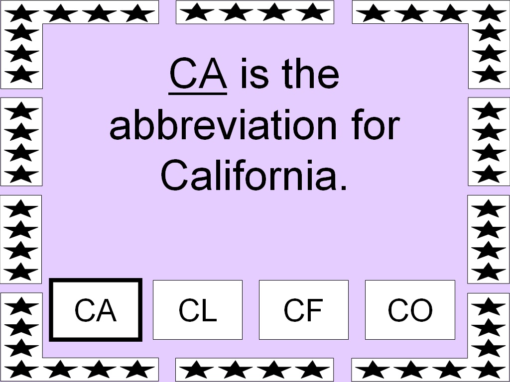 Student Survive 2 Thrive American State Abbreviations Part 3 of 5