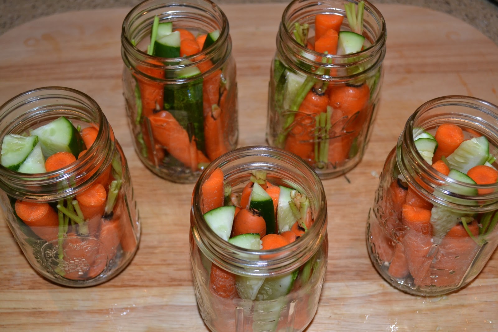 Weekend Food Project Pickled Carrots and Cucumbers