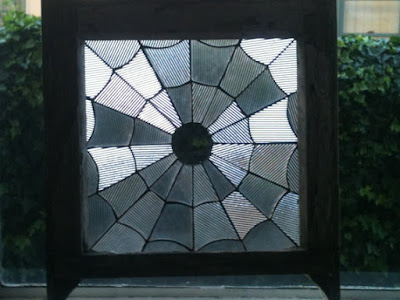 Stained Glass Spider Web: Ironglassworks