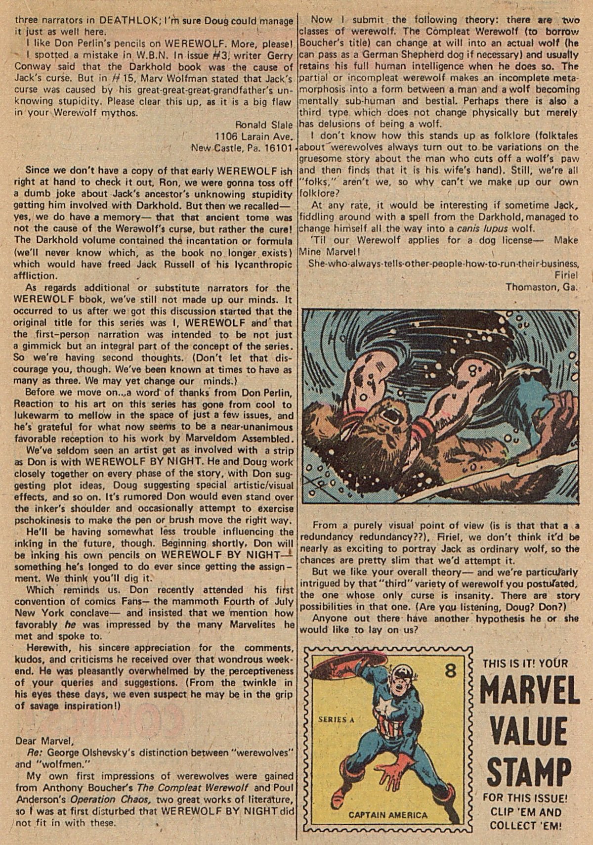 Read online Werewolf by Night (1972) comic -  Issue #24 - 14