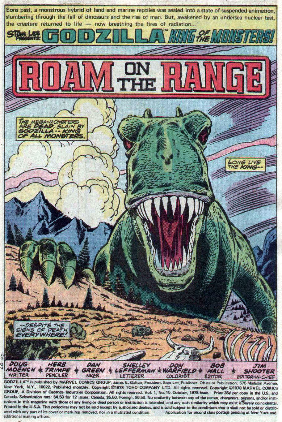 Read online Godzilla (1977) comic -  Issue #15 - 2