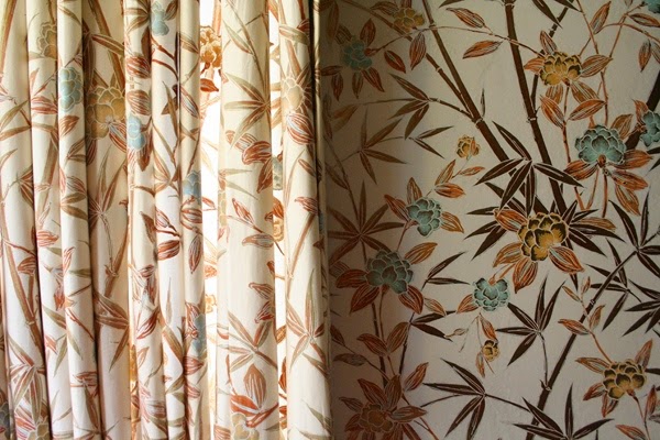 Curtains set with wallpapers