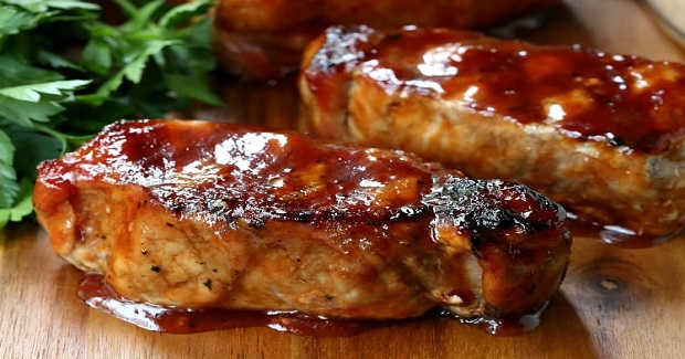 Cider Brined Pork Chops With Brown Sugar Applewood BBQ Sauce Recipe Cider Brined Pork Chops With Brown Sugar Applewood BBQ Sauce Recipe