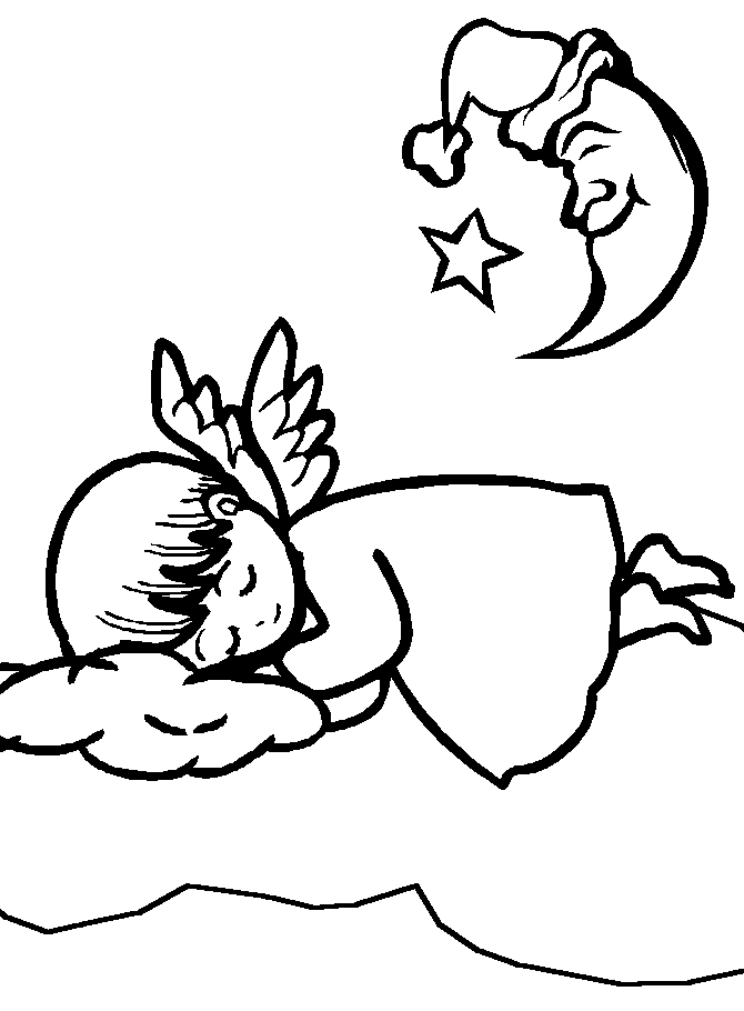 baby angle coloring pages - photo #22