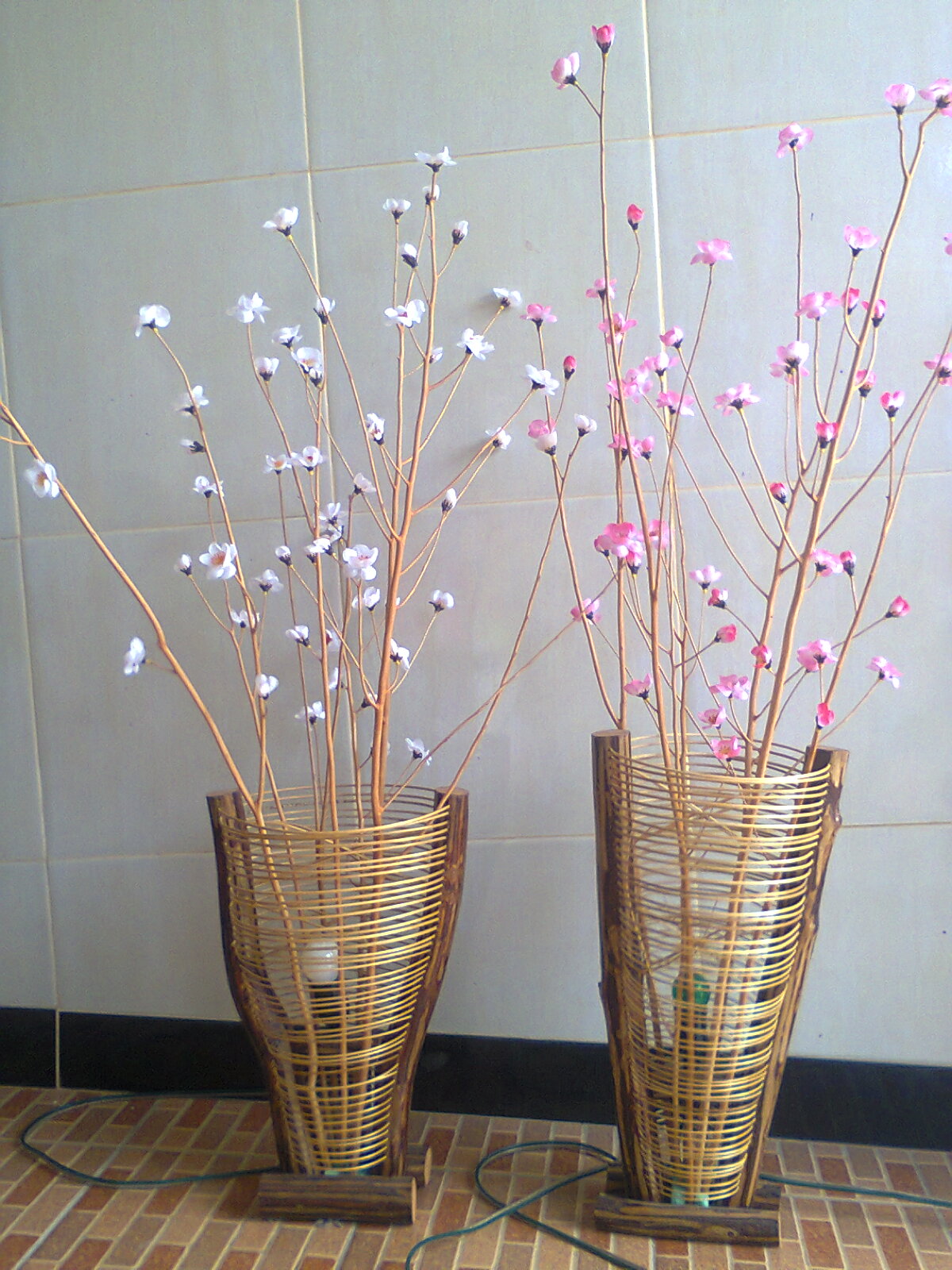 Lampion Vas bunga Rotan  Kerajinan  Rotan  Kayu  dan Bambu 