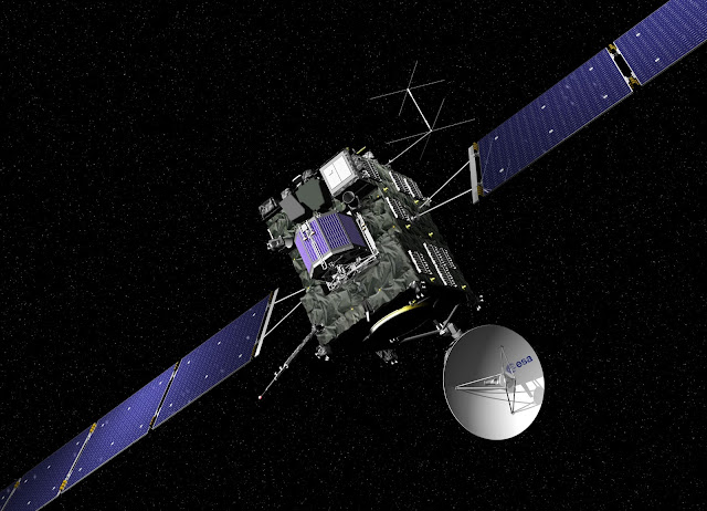 Rosetta spacecraft enroute to comet 67P Churyumov Gerasimenko