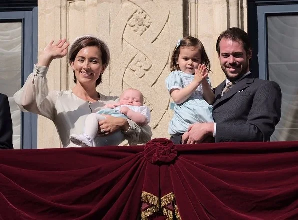 Grand Duke Henri and Grand Duchess Maria Teresa, Prince Guillaume and Princess Stéphanie, Prince Félix and Princess Claire at Pontifical Mass