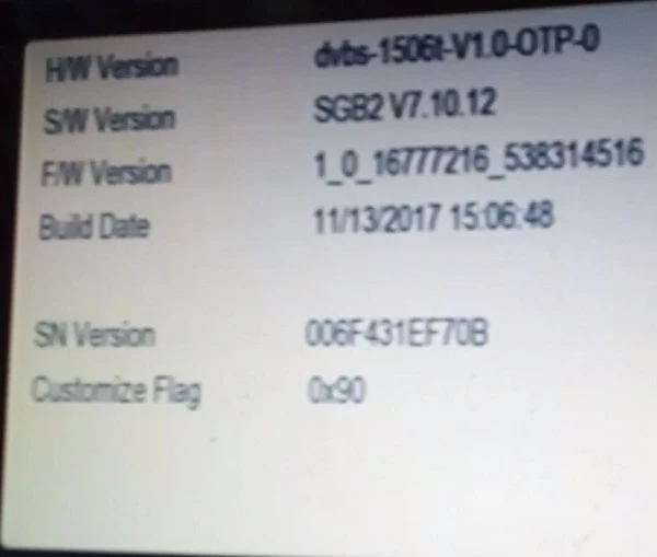 HW Version 1506 t,china sim receiver software 