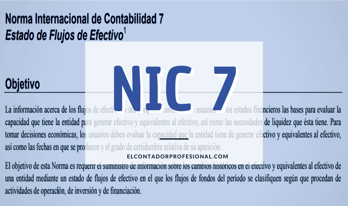 Que Es La Nic 7 Contador Profesional