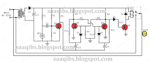 Simple Clap Switch Circuit Diagram