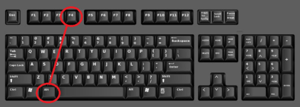 keyboard shortcut to close computer