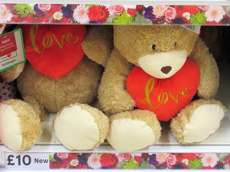 tesco valentines teddy bear