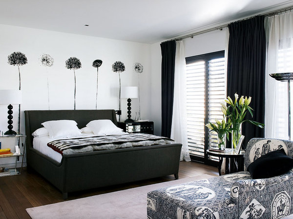 Quartos de casal decorados a preto e branco ~ Ás nove em ponto Quartos de casal decorados a preto e branco ~ Ás nove em ponto