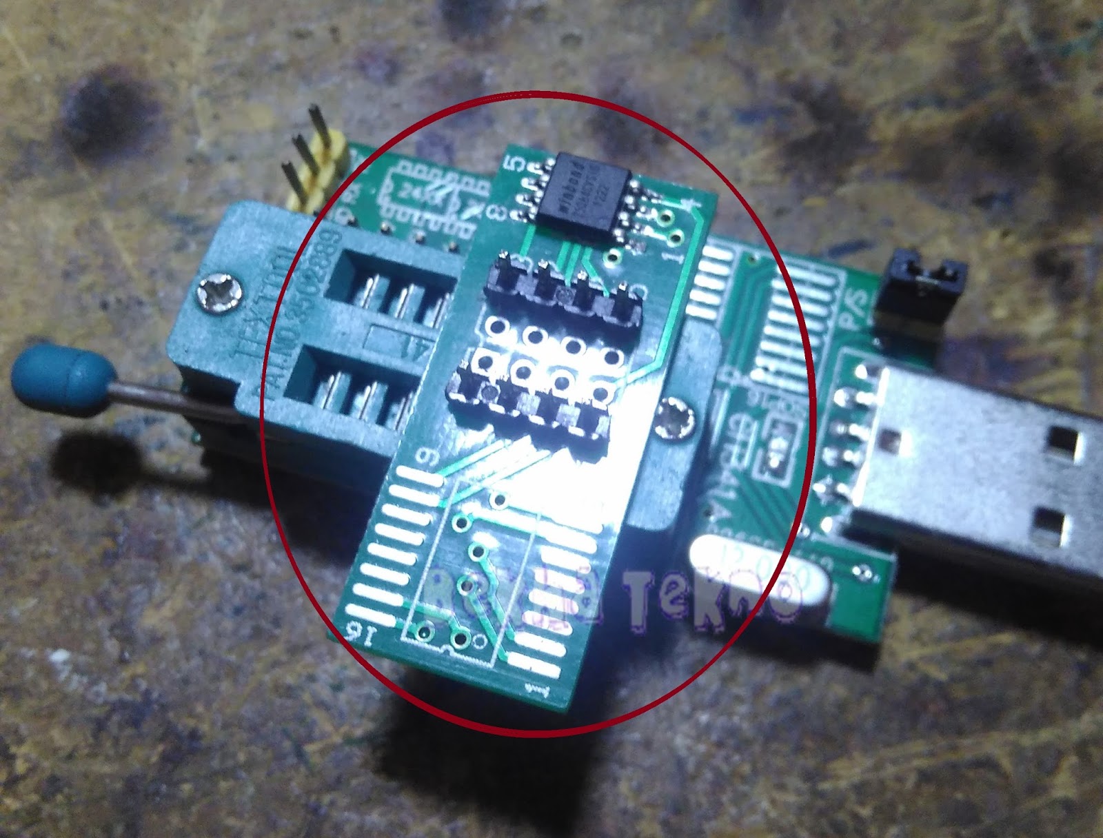 Cara Flash Bios PC, TV, DVD Menggunakan Eeprom Flash Bios Usb Programer