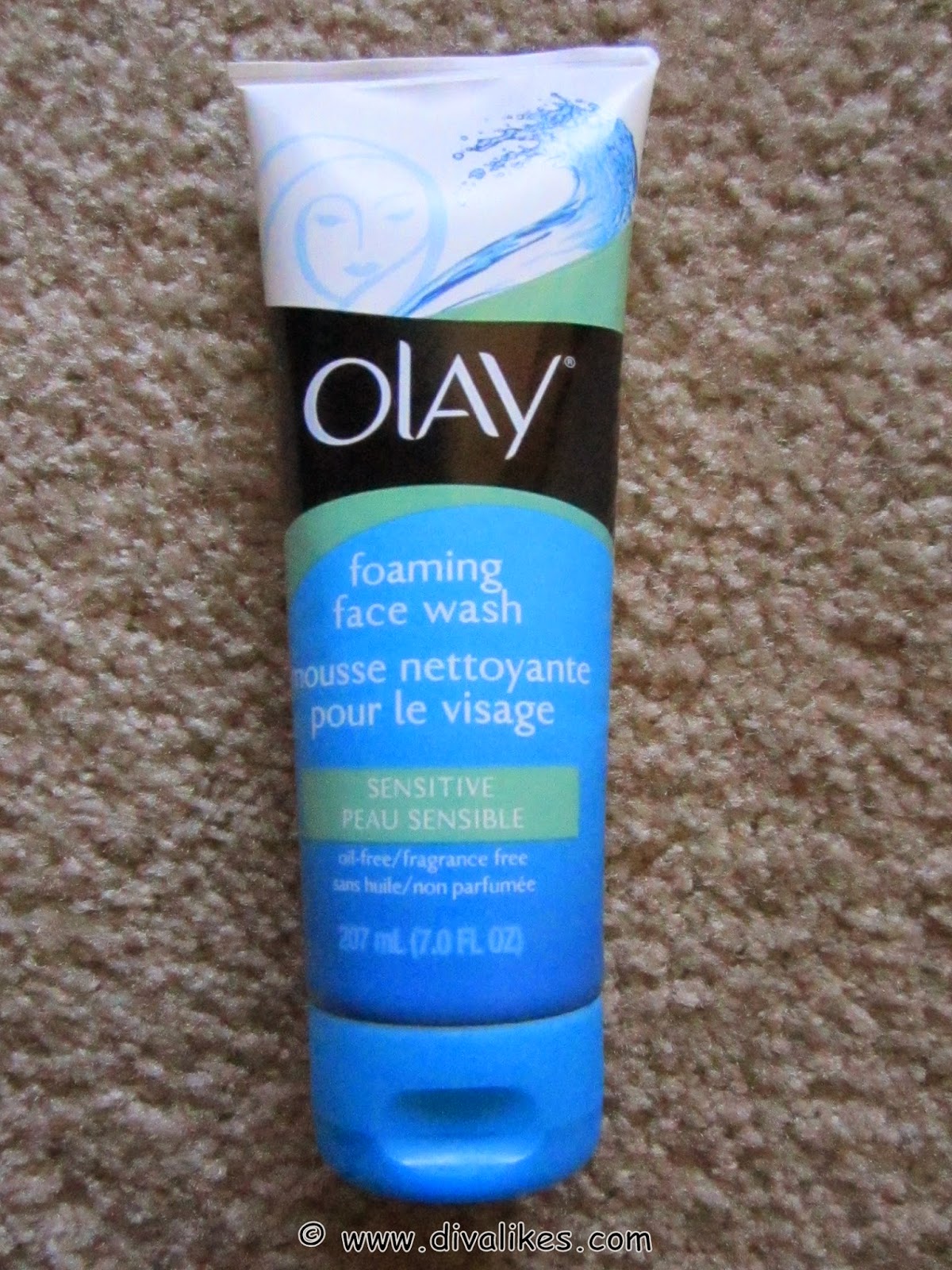 oil of olay face wash sensitive skin