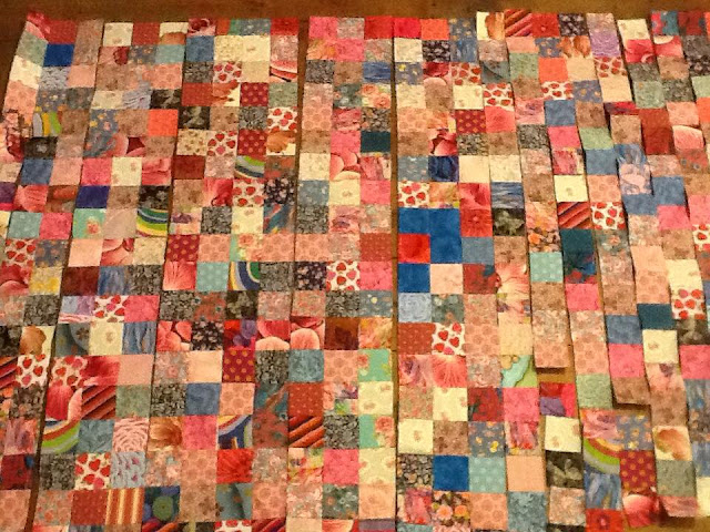 Colourful-small-patches-handmade-quilt