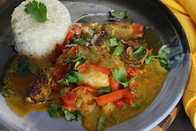 Roasted Red Curry Grouper with Thai Eggplant