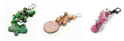 Polymer Clay handmade bag charms by Lottie Of London