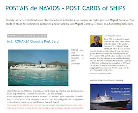 POSTAIS DE NAVIOS - POST CARDS of SHIPS