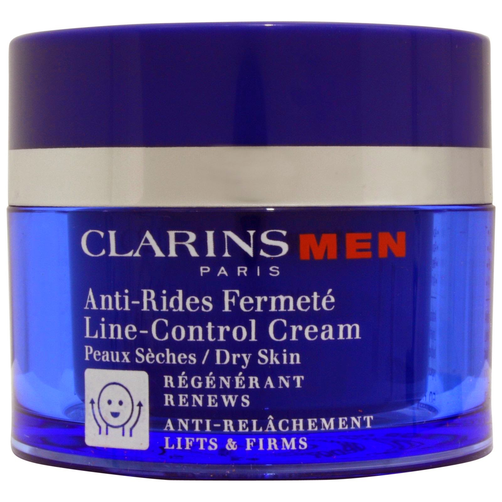 Clarins Men Line-Control Cream -Ανδρική κρέμα αντι-γήρανσης για ξηρά δέρματα.